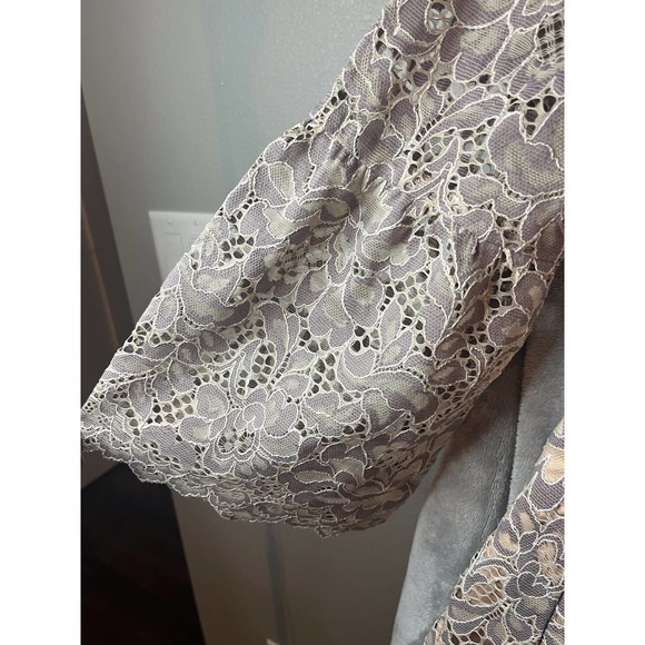 Eliza J‎ Womens Lace Dress V Neck Long Bell Sleeve Lined Party Cocktail - Picture 6 of 6